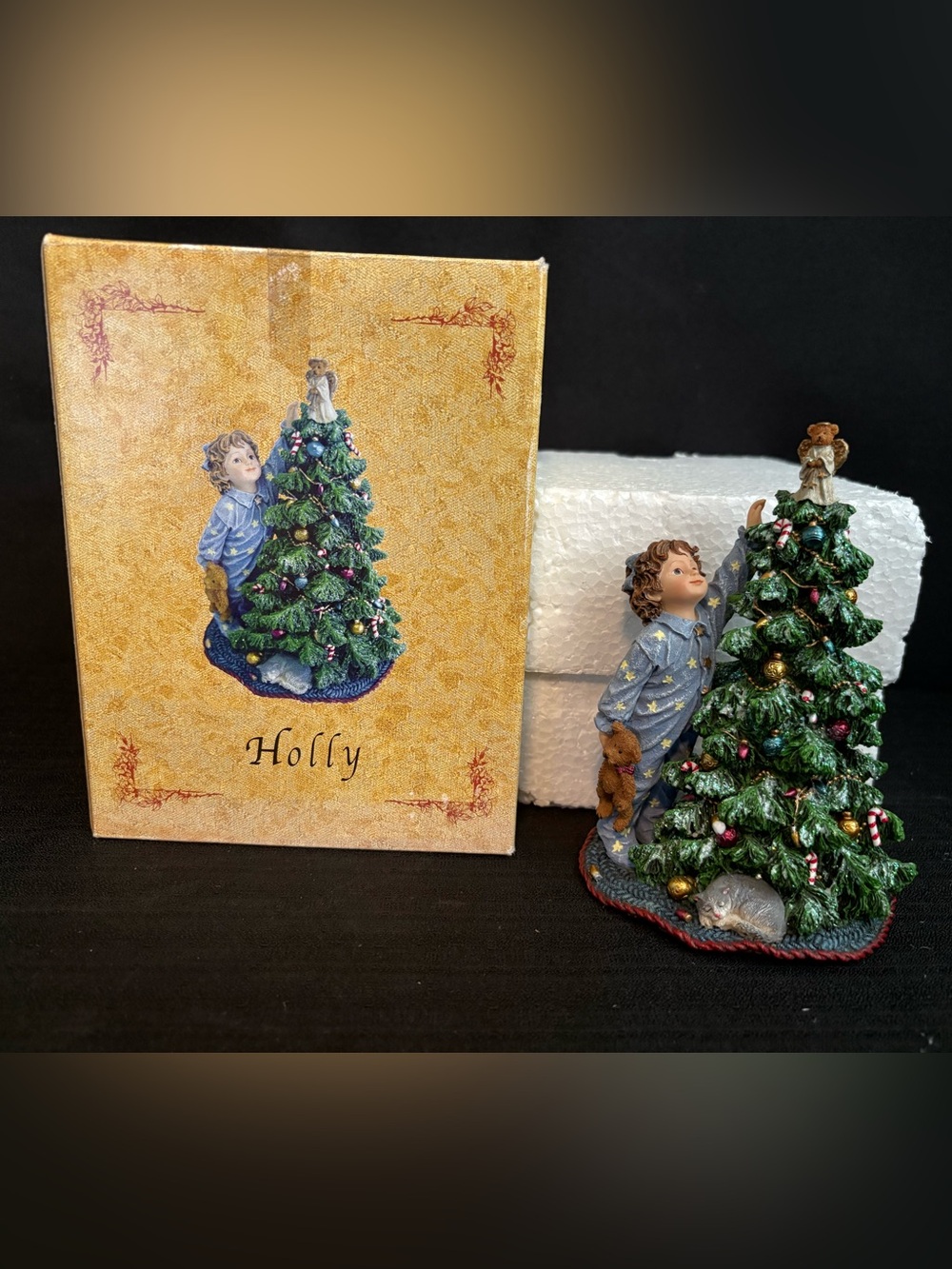 2003 Boyds Dollstone Yesterday's Child Holly Tippy-Toe Trimming #3586 W/box